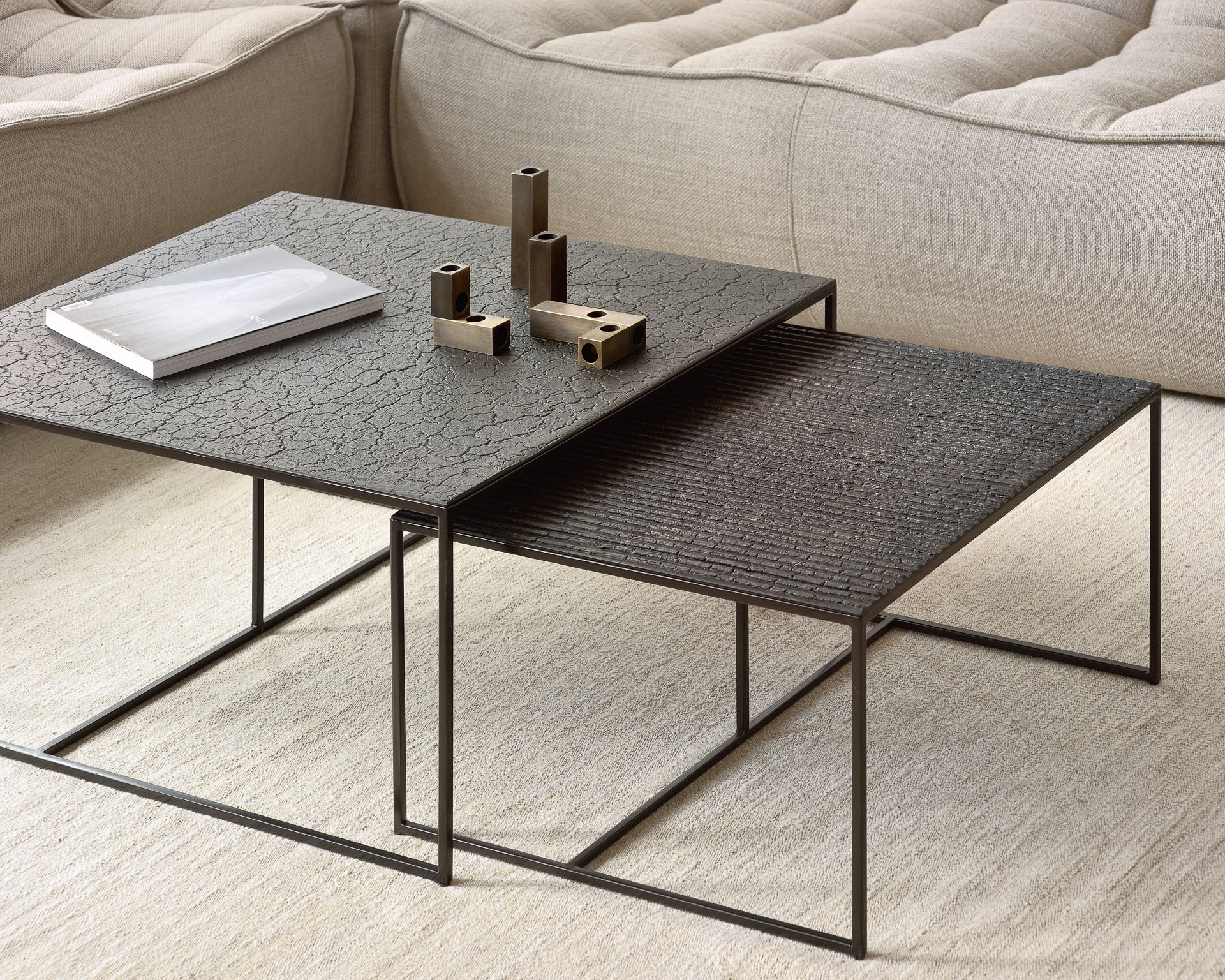 Pentagon nesting coffee table set by Ethnicraft Design Studio – BOIS BLANC  HOME