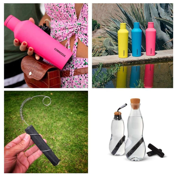 Reusable water bottles and filters