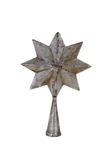 Silver Star Tree Topper