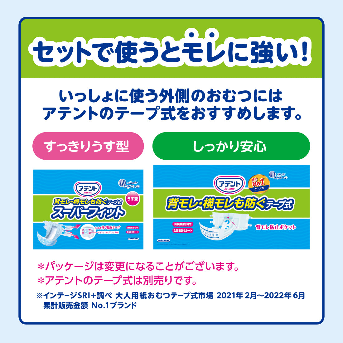 アテント夜1枚安心パッドモレを防いで朝までぐっすり6回吸収