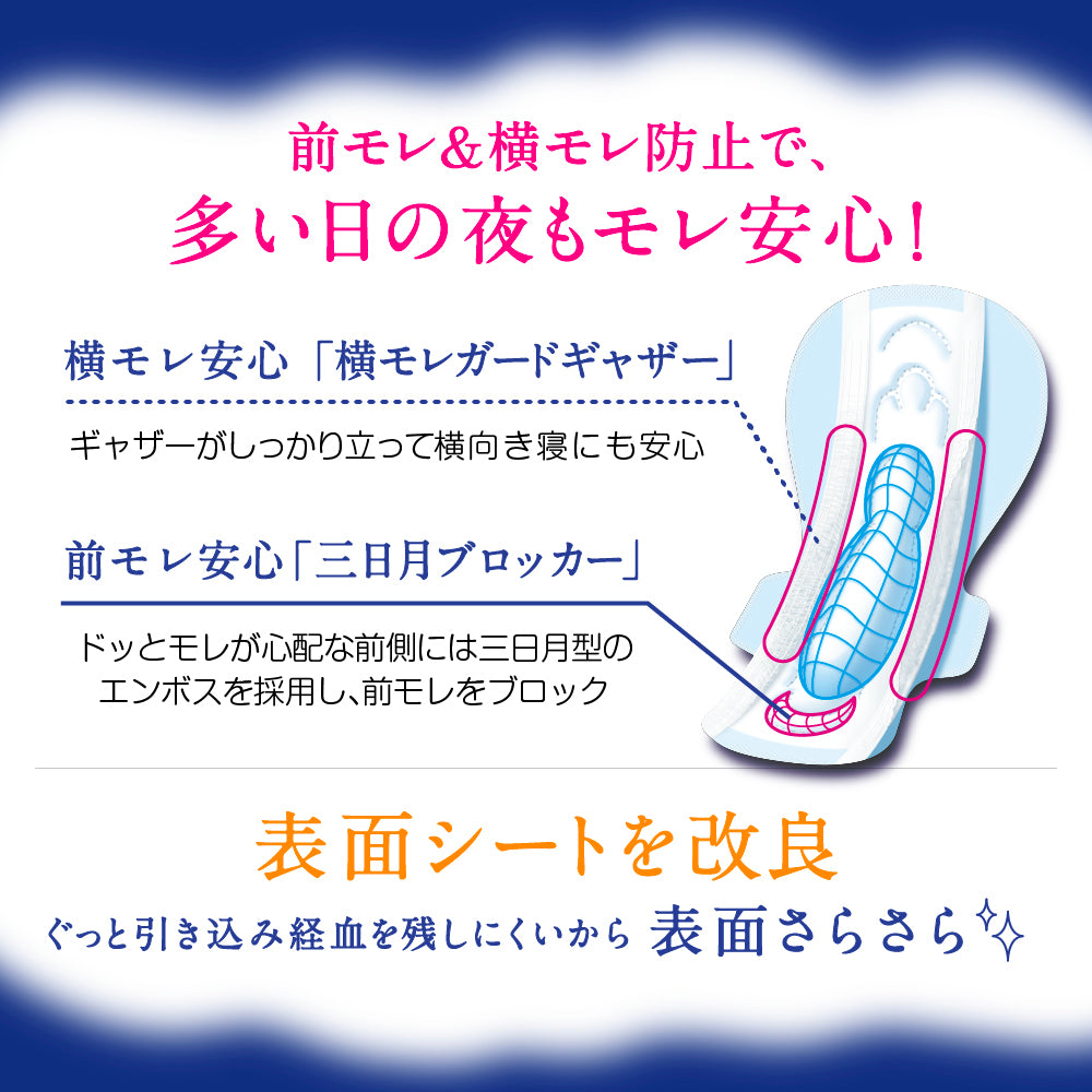 エリス 朝まで超安心 400（特に心配な夜用）羽つき 40cm 10枚