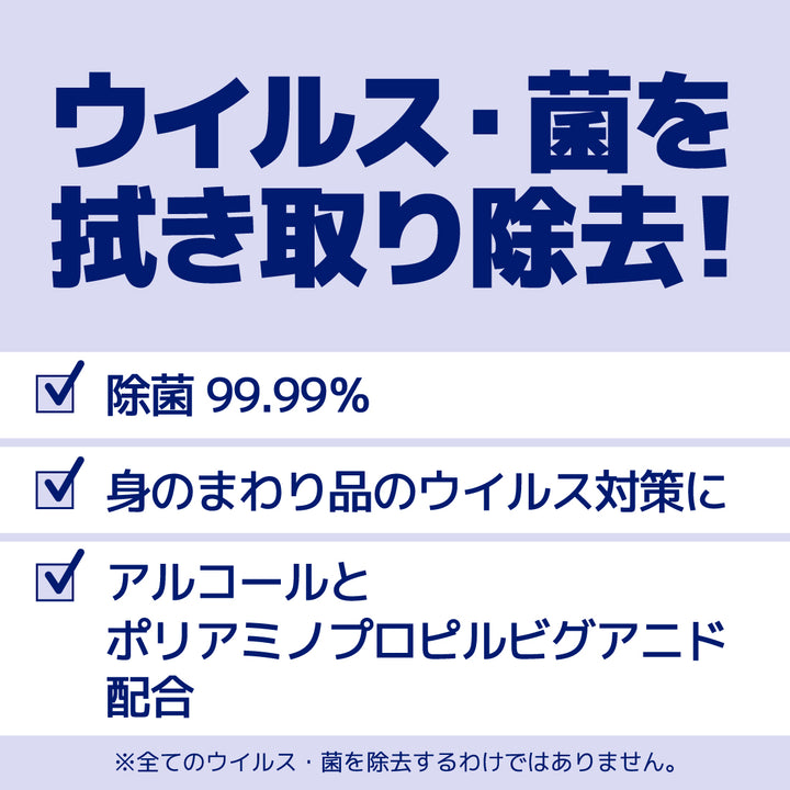 エリエール　除菌できるアルコールタオルウィルス除去用　ボックス本体