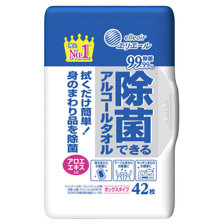 エリエール　除菌できるアルコールタオル　ボックスつめかえ用