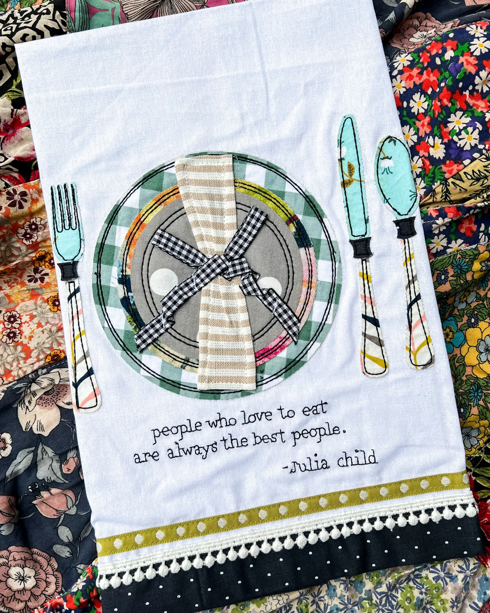 People Who Love to Eat Tea Towel