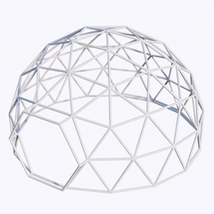 Geodesic dome frame