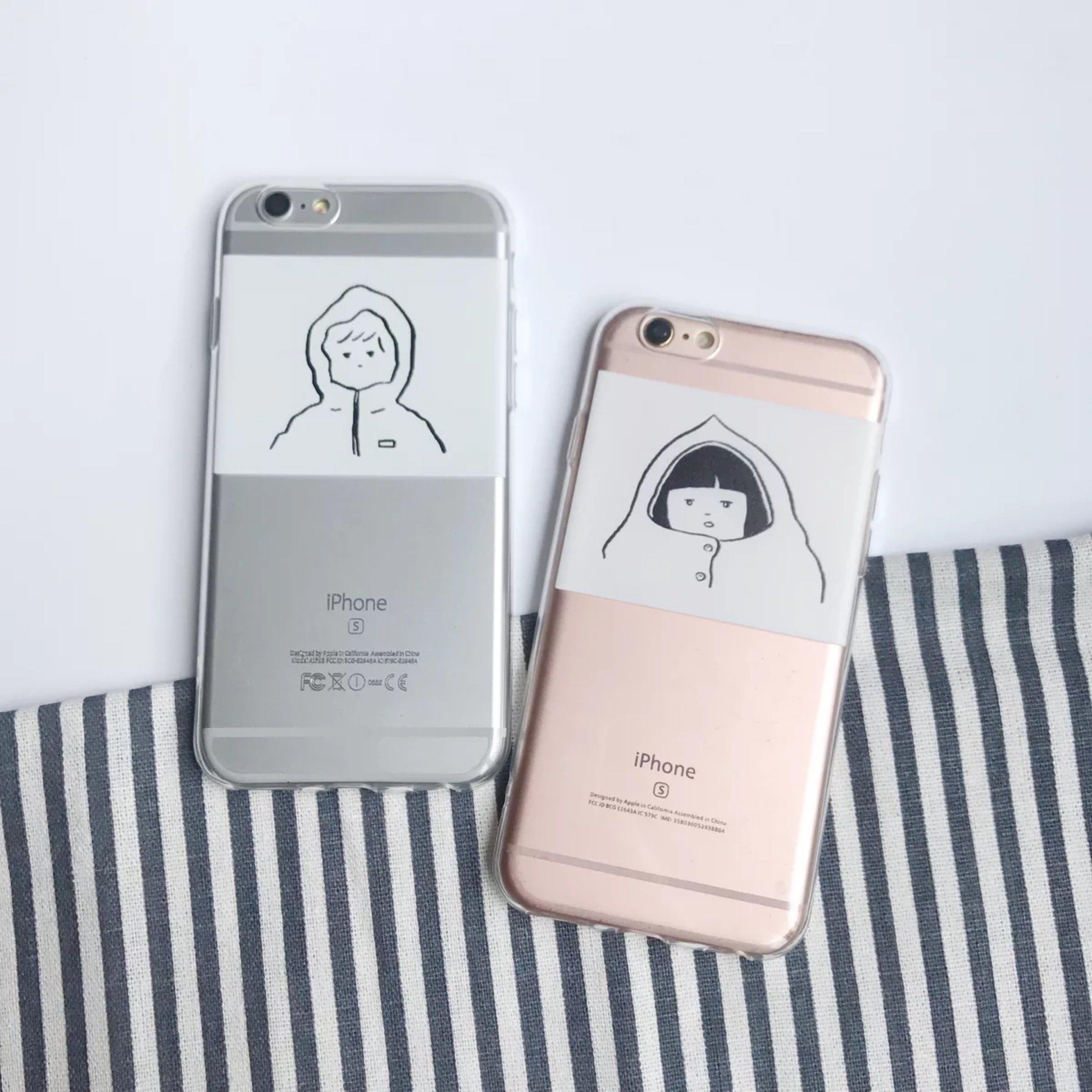 大切な誰かと カップル向けペアイラストプリントスマホケースおしゃれ Jk 人気 スマホケース Iphone11pro Iphone12pro クリア アイホンケース アクセサリー 携帯 カバー Iphone ケース 耐久性 かわいい シンプル 韓国 Galaxy ギャラクシー Gaacal