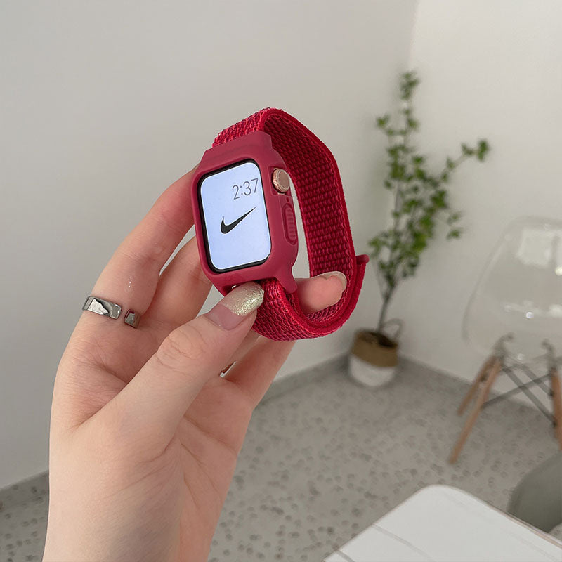 高品質新品 レッド♡Apple Watch ベルトラバーバンド スポーツ