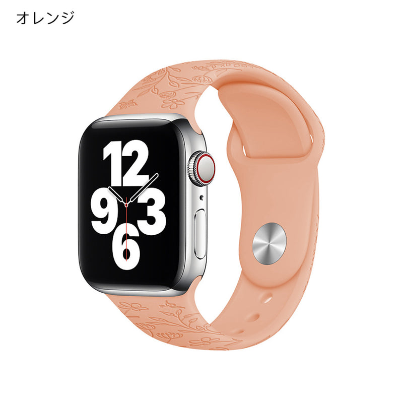 マーケティング Apple Watch バンド オレンジ シリコン 41mm fawe.org