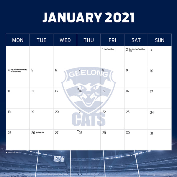 Paper Pocket - AFL Geelong Cats 2021 Calendar