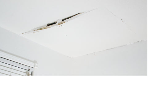 Cracked ceiling from water damage