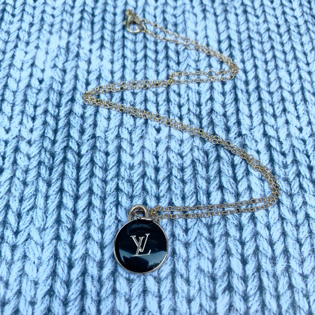 Louis Vuitton LV Wood Necklace Aged Silver in Aged Silver with Aged Silver-tone  - US