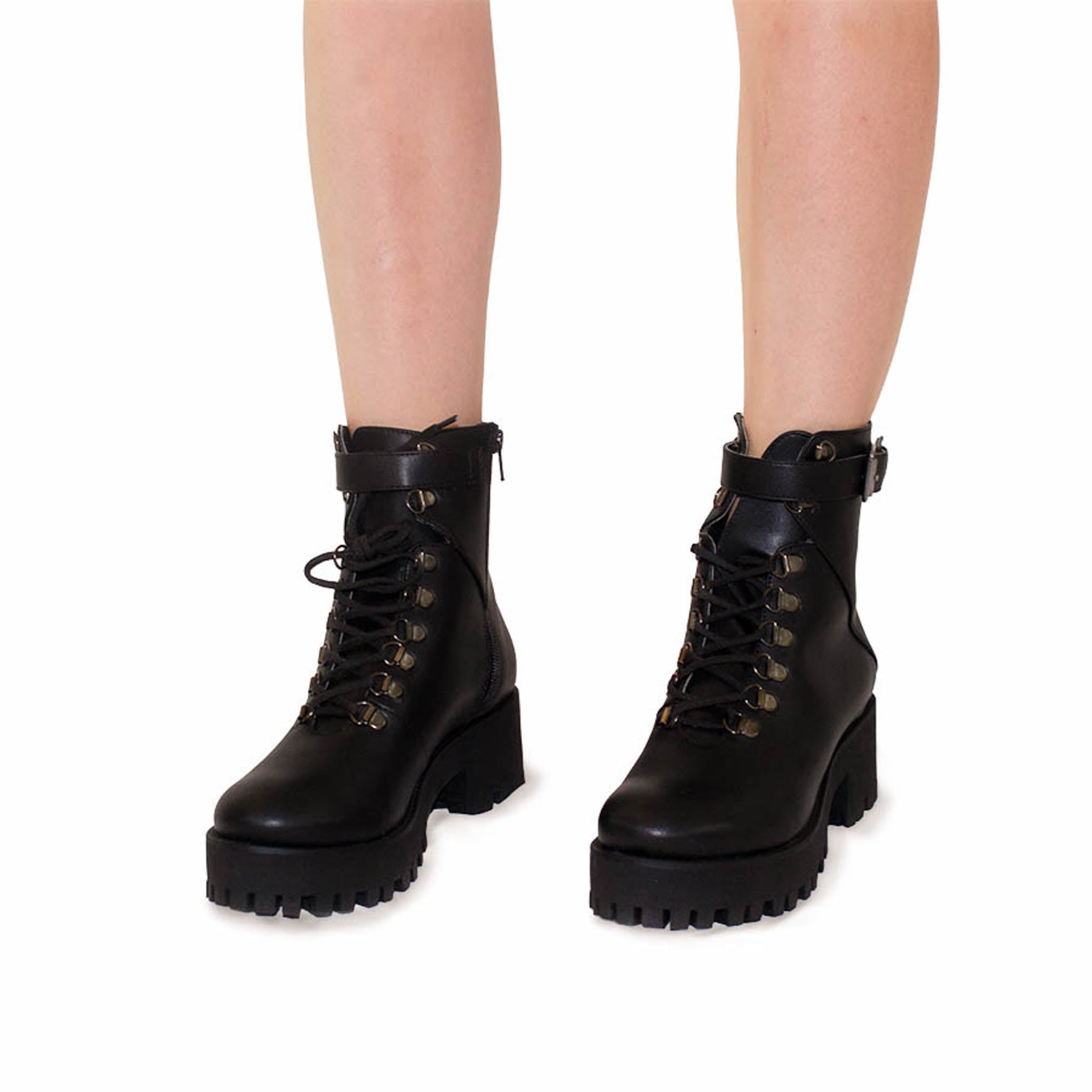 evidencia rock Contratado Botas Naimakka - Botas de combate o combat boots negras – boh shoes