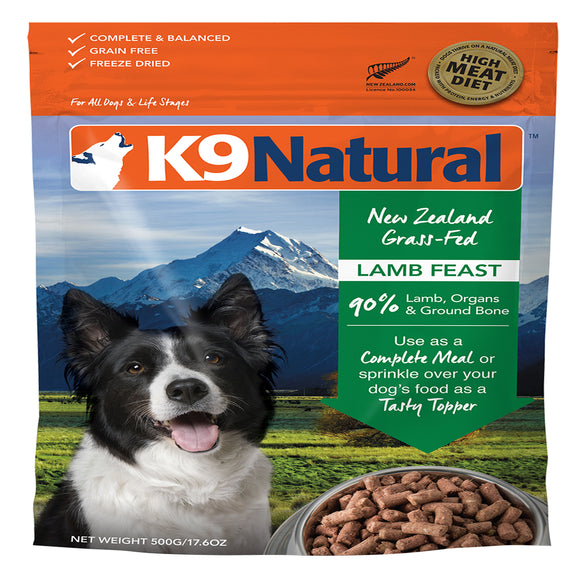 K9 Natural  Dog Freeze Dried Lamb 4 Lbs
