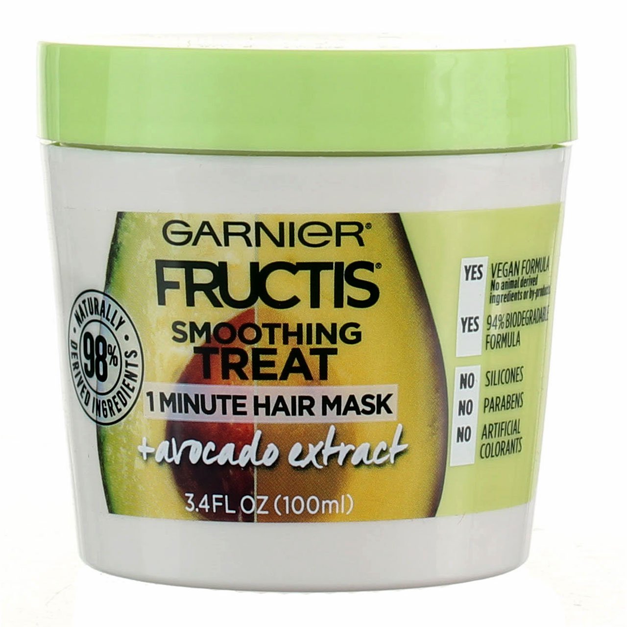 Garnier Smoothing Treat Avocado Extract Hair Mask, 3.4 fl oz ( – CMHome