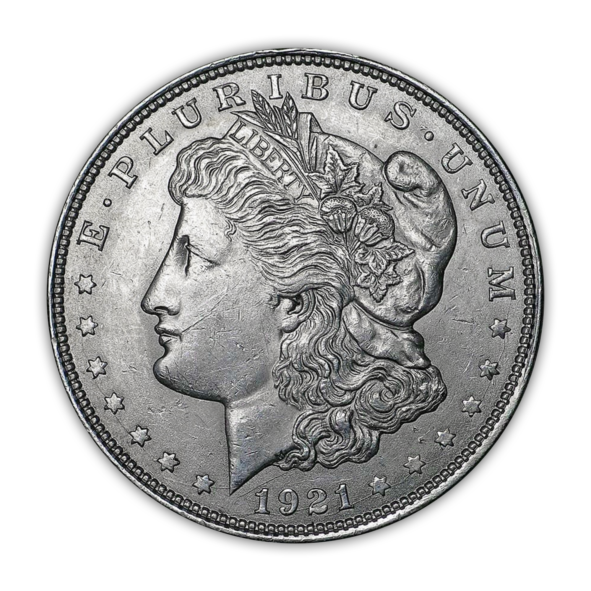 1921 Morgan Silver Dollar Philadelphia - Brilliant Uncirculated