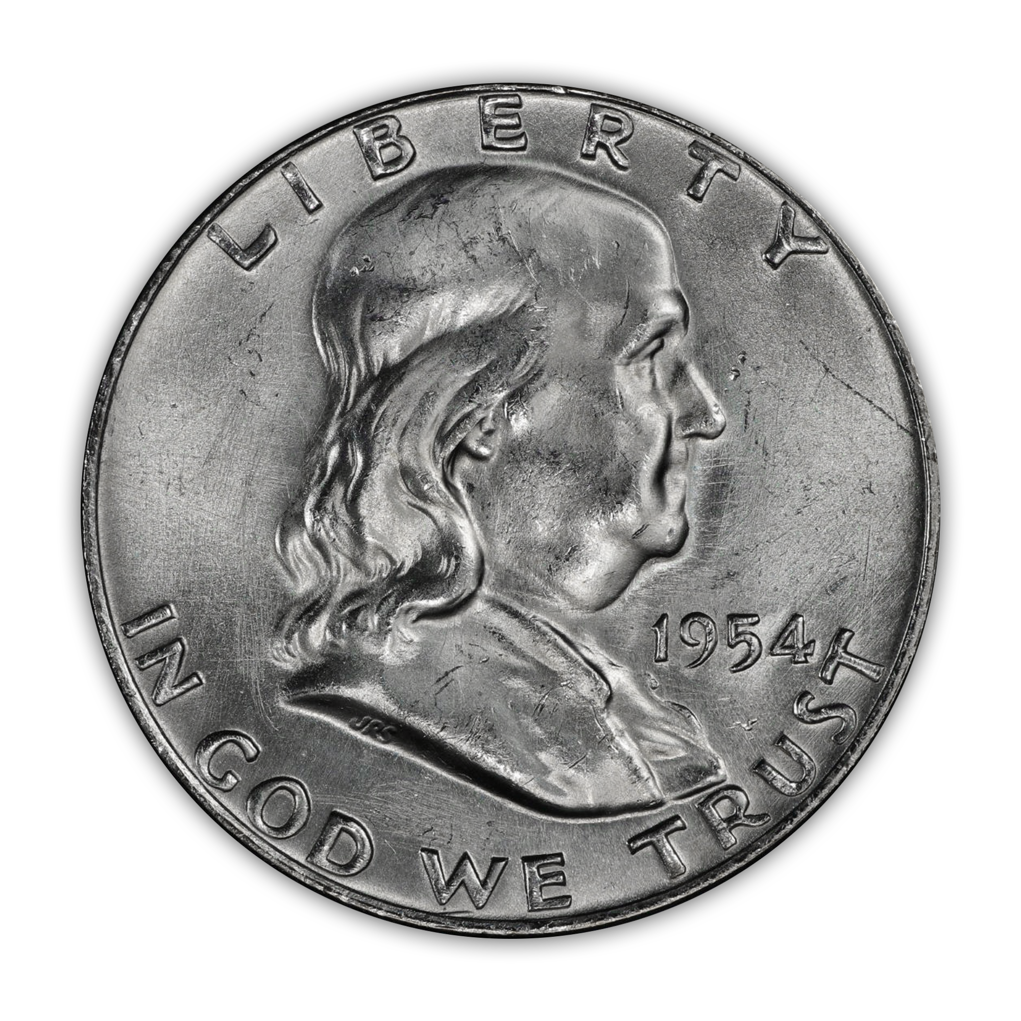 1954 Franklin 90% Silver Half Dollar Denver - Uncirculated
