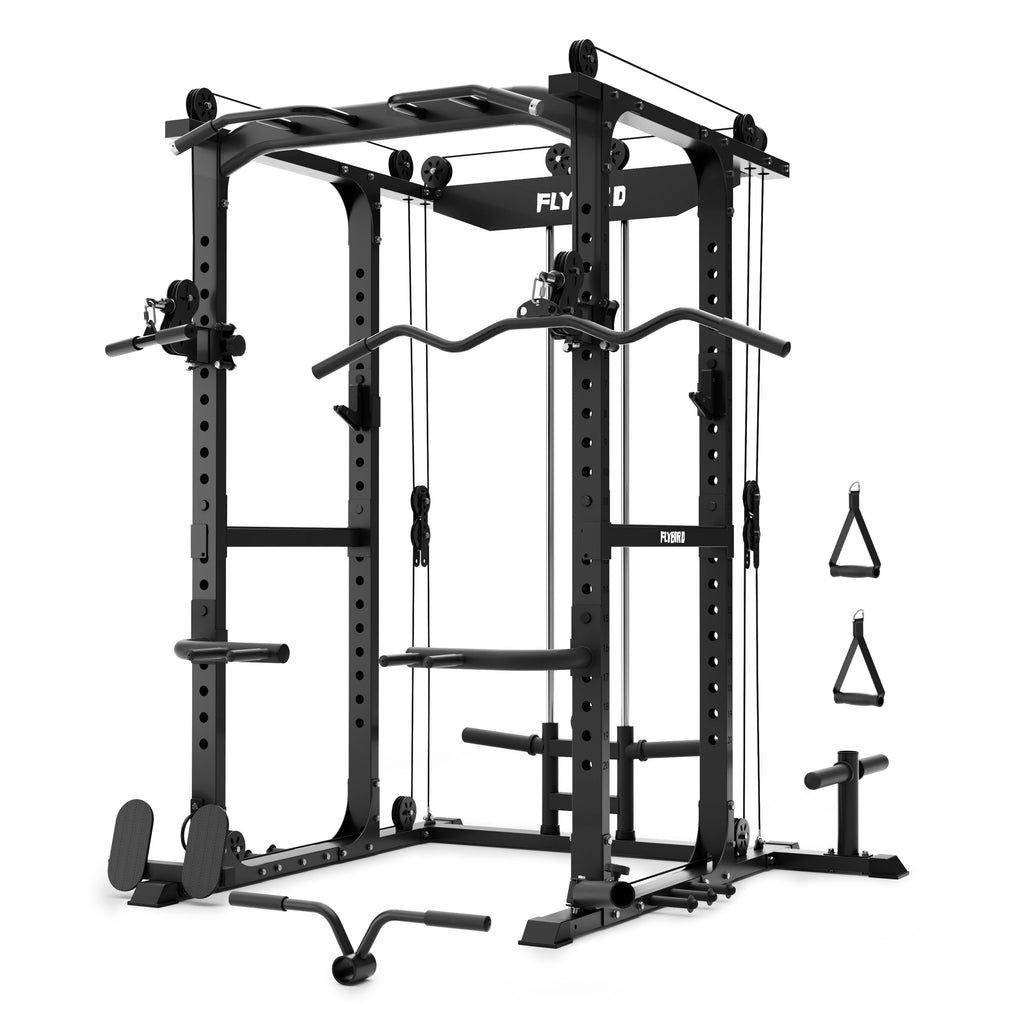 flybird-all-in-one-power-rack-with-pulley-system