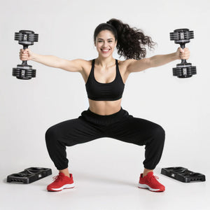 FLYBIRD Quick Adjustable Dumbbell Weight Set  | 25LBS - Flybird Fitness - 25lbs Dumbbells