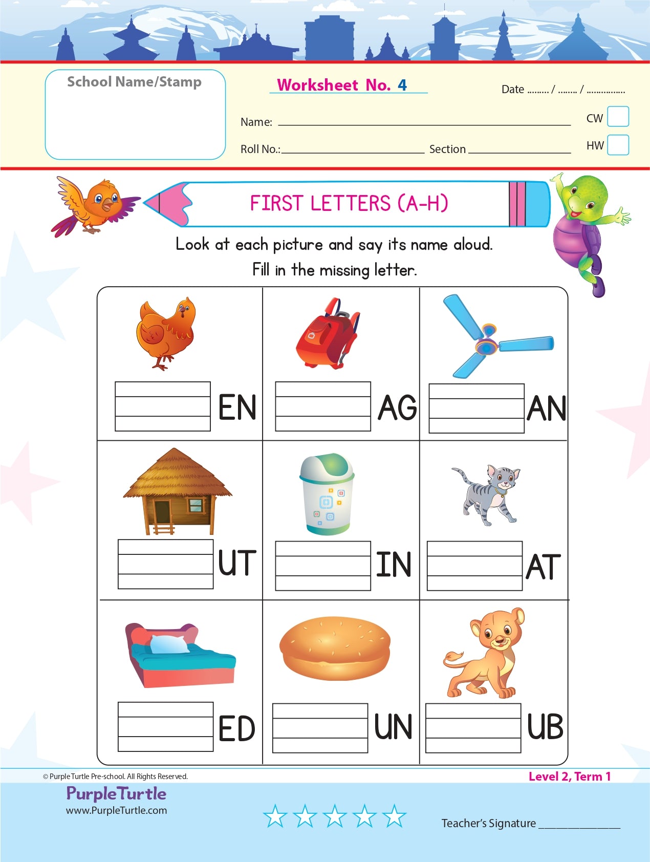purple turtle worksheets combo for lkg english maths evs 100 worksheets 100 pages 50 leafs purpleturtle store
