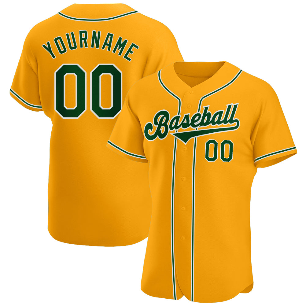 gold baseball jersey