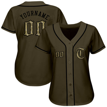 Sale Build Black Baseball Authentic Olive Salute To Service Jersey