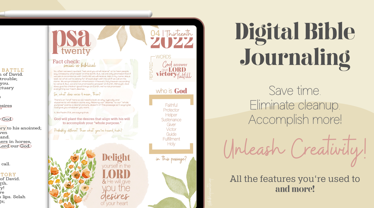James Bible Journaling Creatives Kit- Digital/Printable PDF