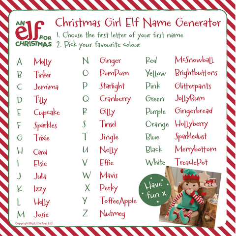 Christmas Elf Name Generator