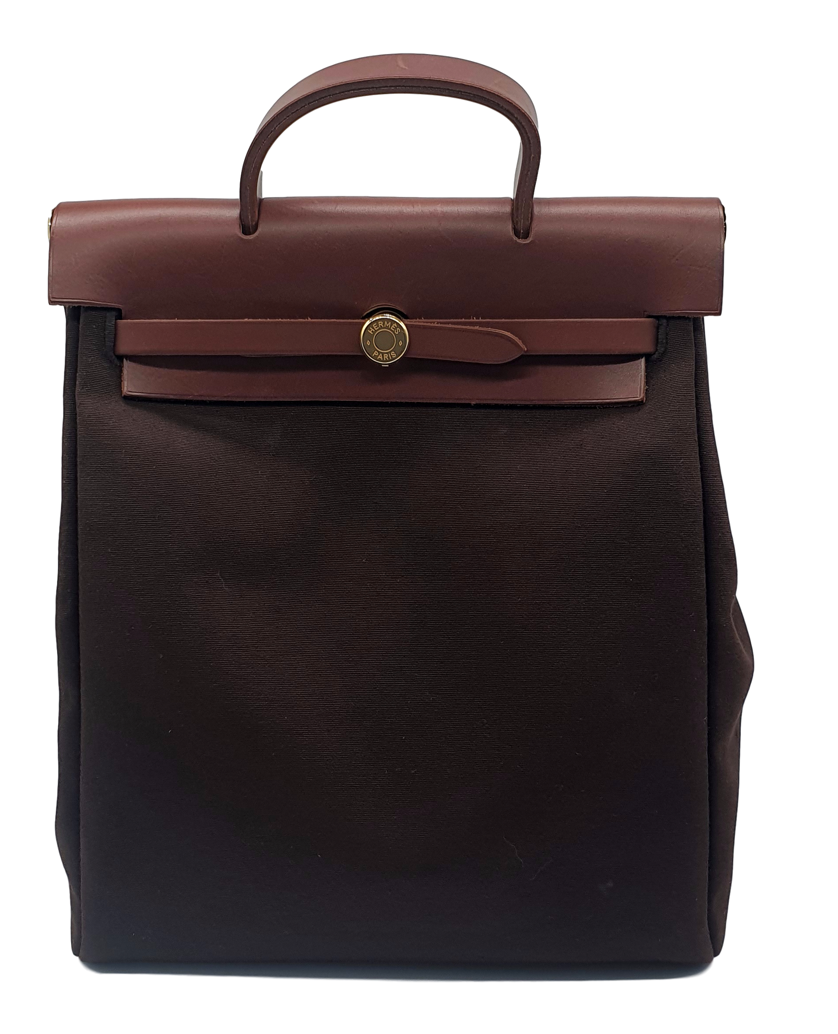 hermes herbag brown