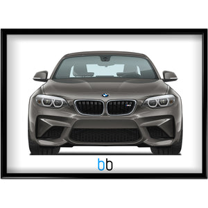 BMW F87 M2 Framed Print