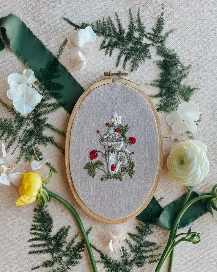 Mushroom Patch Embroidery Kit