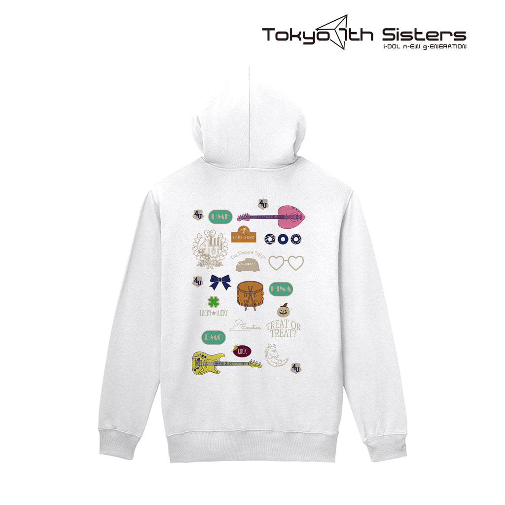 4u バックプリントジップパーカー メンズサイズ Tokyo 7th Sisters Official Online Store