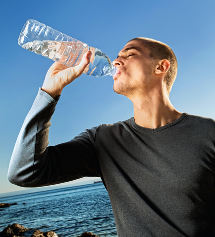 Man Drinking Water