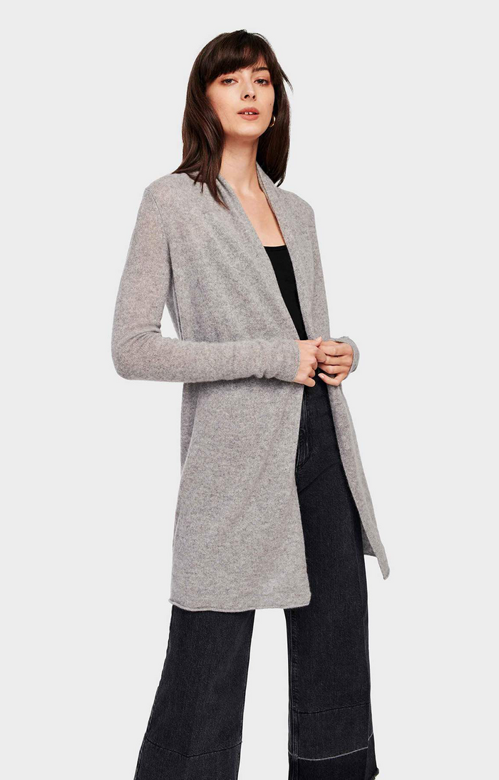 Enid Patch-Pocket Cashmere Cardigan