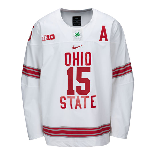 Ohio State Buckeyes Authentic Men's Hockey Game Worn Alternate Jersey Image 1