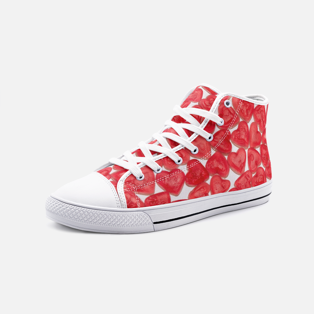 Sweet Feet - Love your feet - Unisex High Top Canvas Shoes – Click Stitch