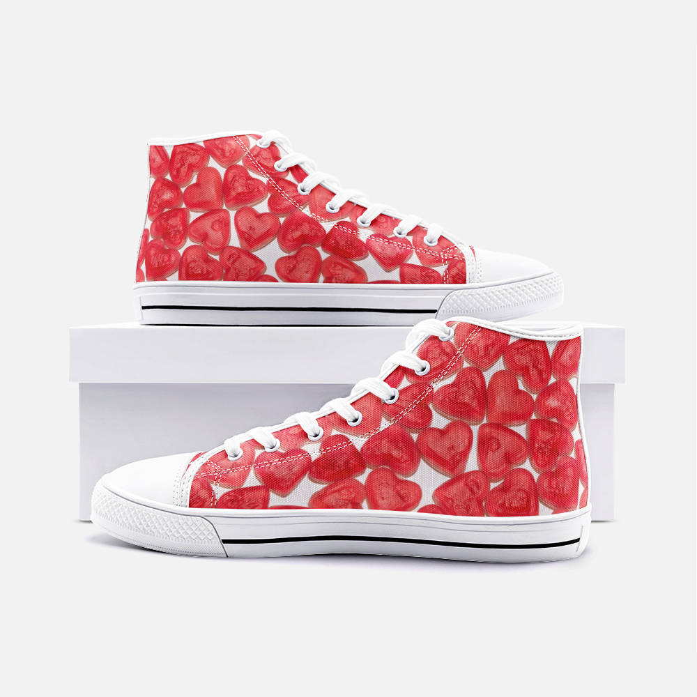 Sweet Feet - Love your feet - Unisex High Top Canvas Shoes – Click Stitch