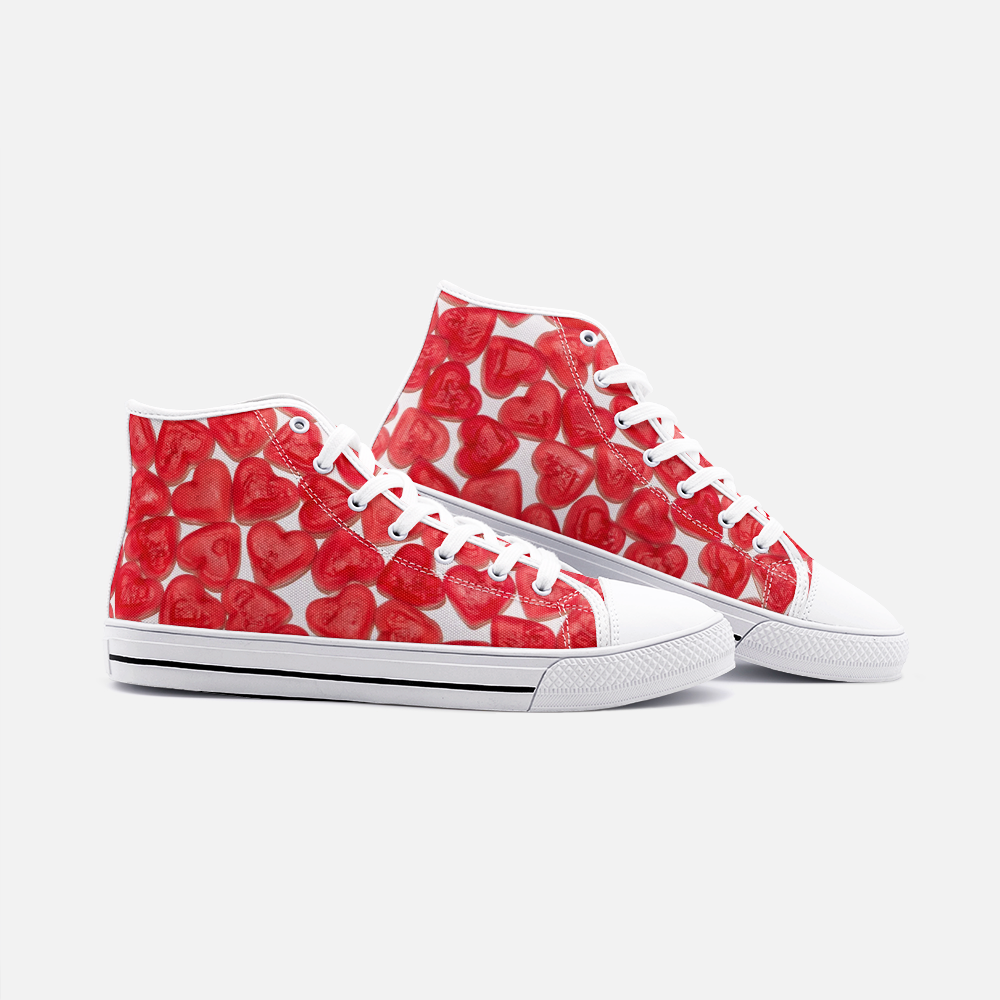 Sweet Feet - Love your feet - Unisex High Top Canvas Shoes – Click Stitch