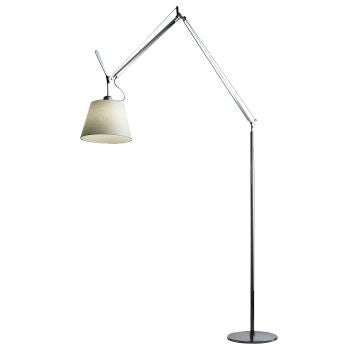 Artemide Tolomeo Mega LED 36cm dimmer op kabel aluminium vloerlamp