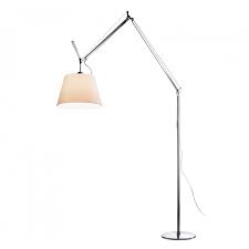 Artemide Tolomeo Mega ON-OFF schakelaar aluminium met perkament papieren diffuser Vloerlamp