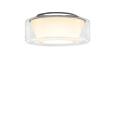 Serien Curling Glas Unit plafondlamp-hanglamp M Glas klar, Reflektor konisch