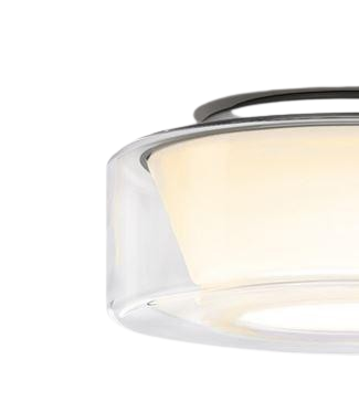 Serien Curling Glas Unit plafondlamp S Glas klar, Reflektor konisch