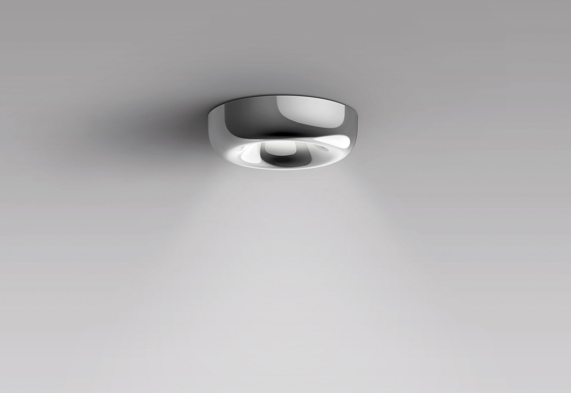 Serien - CAVITY Recessed S LED plafondlamp aluminium glans