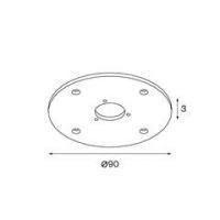 Modular - Baseflange 90 wit struc