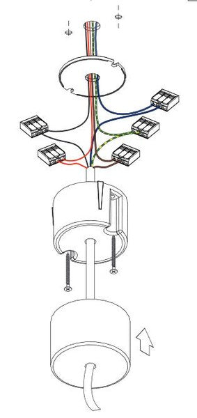 Modular - Twin suspension kit 4m / 5x0.75 (2 cables) wit truc