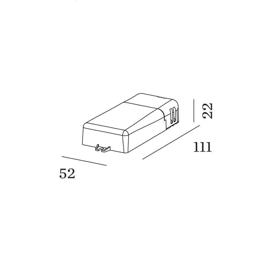 Wever & Ducre - Accessoires LED-Voeding 350mA 20W, DALI dim