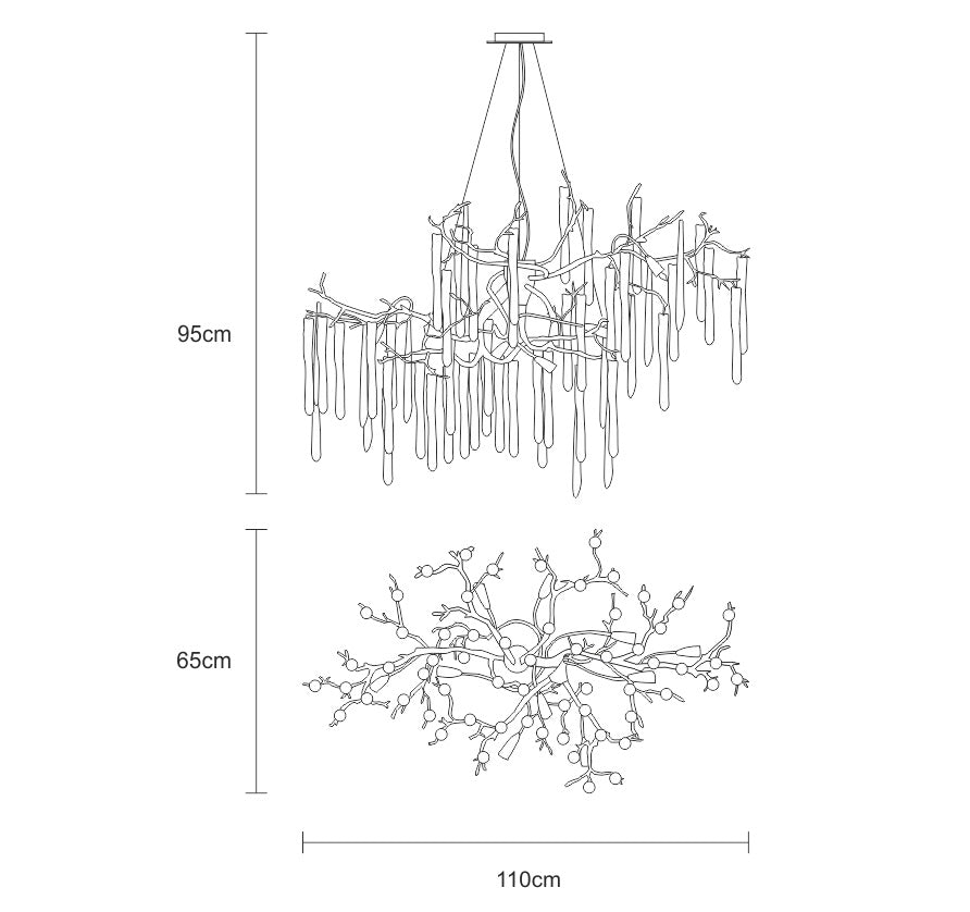 Serip - Hoarfrost hanglamp