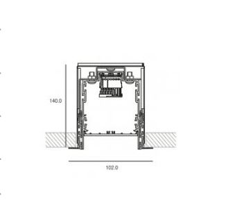 Kreon - Cana 80 recessed mounted profile Wit