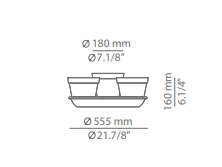 Estiluz - Flower pot set 180mm 96 BLK ANT Accessories