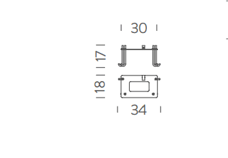 Nemo - vandal proof fixing plate for outdoor version accesoires