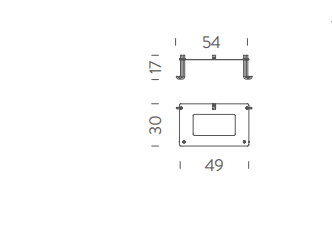 Nemo - vandal proof fixing plate for outdoor version accesoires